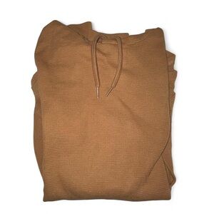 Hollister Waffle Knit Hoodie in Camel